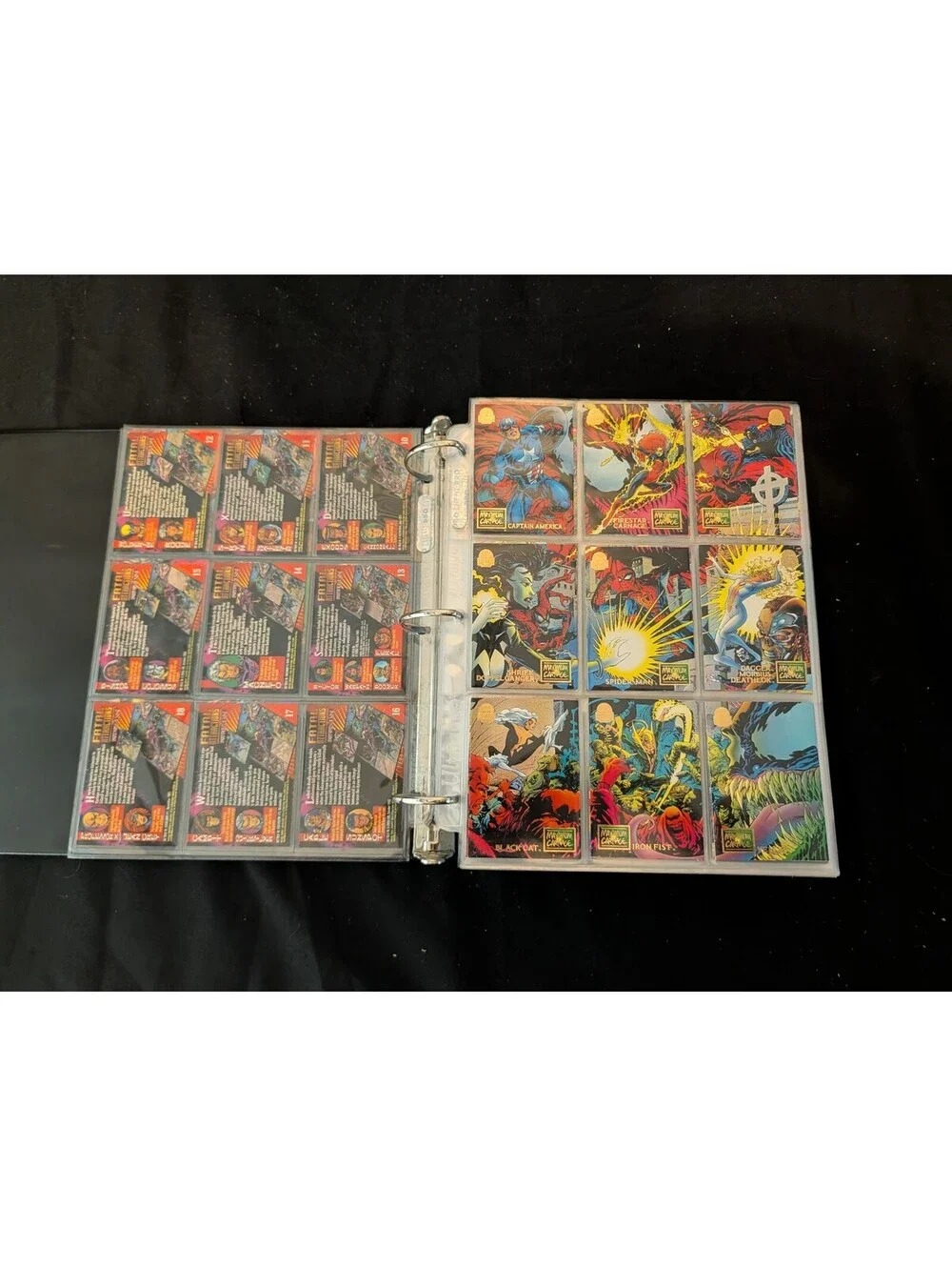 Marvel 1992 Fleer Ultra Trading Card Collection in Binder - Full Series
